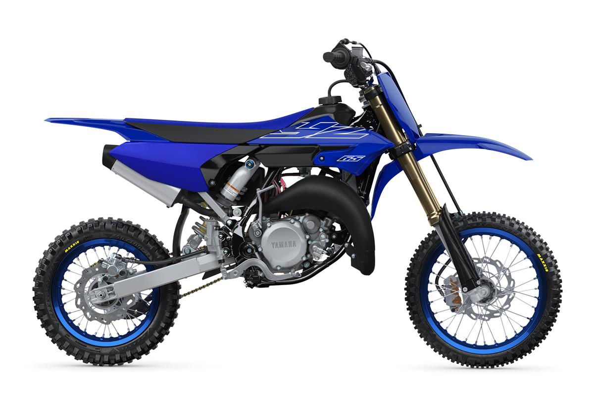 Yamaha YZ65 - MOTOCROSS DREAMS START HERE:
Designed for the discriminating mini‑moto racer with dreams of victory. The YZ65 is the perfect first step into the victory zone.